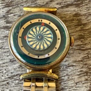 Gold and Green Smartwatch